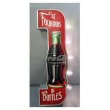 Coca- Cola Double Sided Marque LED Dimensional Sign, 25" H x 9.5" W x 3.5" D