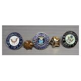 Pin Collection, Includes TWA, Girl Scout, Boy Scout, Military, Bowling, Sports, And More