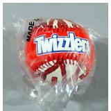 Twizzler Promotional Baseballs, Qty 10, And Display Case That Holds 30 Balls