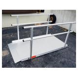 EZ-Access Gateway Aluminum Ramp With Rails, Accommodates Up To 36" W Wheel Base, 72" Long, Rails Are