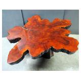 Lacquered Live Edge Wood Coffee Table