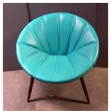 Vintage Peg Leg Accent Chair, 28" x 30" x 22"