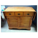 Maple Drop Leaf Buffet, 33" x 62" x 18"