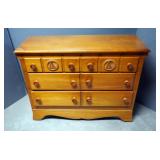 Solid Rock Maple & Hard Wood 3-Drawer Dresser, 34" x 44" x 16"