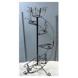Twisted Metal Staircase Planter, 52" Tall