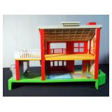 Vintage Fisher Price Little People Neighborhood Building House 1989 INCOMPLETE, And Playskool McDona