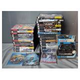 Shockwave Wireless PS2 Controller, Unknown Working Order, And PS2 Games Including, Midnight Club, Ti