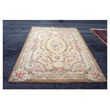 Floral Pattern Rug, 98" x 62"