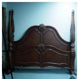 Claw Foot 4-Poster King Size Bed Frame, Headboard And Footboard, 81" x 87", Includes Side Rails And 