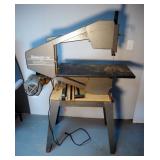 Woodmaster 24" Bandsaw, Model 500, On Metal Stand, Includes Accessories , 57" x 50" x 25", Powers On