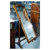 Swivel Cheval Dressing Mirror, 63.5" x 26" x 18"