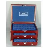 Danbury Mint The Complete Walking Liberty Half Dollar Storage Chest, 7" x 14.5" x 10.5"