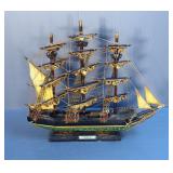 Model Wood Wailing Ship "Clipper 1846", 15" x 18" x 4"