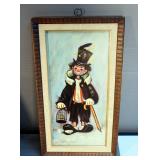 Vintage Ozz Franca Hobo Clown Framed Print, 18.5" x 10.5" And Raphael