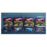 Hot Wheels Diecast Real Riders Customized VW Drag Truck, VW Drag Bus, Pit Cruiser And Custom VW