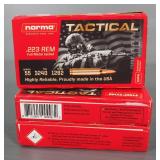 Norma Tactical .223 REM Ammo, Approx 60 Rds, Local Pickup Only