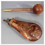 Black Powder And Reloading Supplies, Includes Bullet Puller, Powder Flask, Powder Measures, Casting 