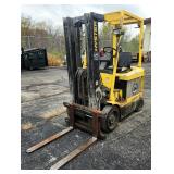 Hyster E50XM-33 Electric Lift Truck Forklift w/ Sideshift, Solid Tires, SN# F10BV10206U, 4950 lbs, W