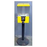 Gumball Vending Machine On Stand, 4-Sided With Separate Compartments On Each Side, Rotatable, With K