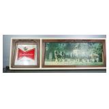 LOT #72 Budweiser King Of Beers Lighted Sign With Clydesdale Horse Image, 16" H x 52" W x 7.5" D, Ma