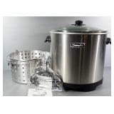 Charmglo Electric Turkey Fryer, Boiler & Steamer Model SETFAA, With Instructions