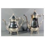 Leonard Silverplate Serving Set, Includes Coffee Pot, Teapot, Creamer, Sugar Bowls (1 With Lid), Int