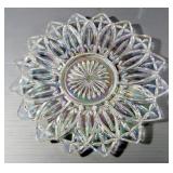 Crystal Candy Dish, Iridescent Tray, Nut Bowl, Covered Dish, Trays, And More, Total Qty 6