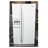 Whirlpool Side By Side Refrigerator Model ED2FHEXS004, With Ice And Water Dispenser, Includes Manual
