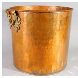 Hammered Copper Stock Pot, Hammered Copper Coffee Pot, Copper Ladle, Copper Heart Shaped Tray, And C