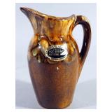 McCoy 7528 Tan Speckled Sunflower Pitcher And Wash Basin Set, Paisley Gourd Pitcher And Basin (Chip 