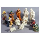 Ceramic Nativity Sets, Includes 2 Sets, Each Set Has 6 Pieces