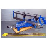 Miter Box Saw, Mounted On Board, With Replacement Blades
