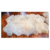 Authentic Sheep Pelt Rugs, Qty 3, Approx 60" x 40"