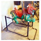 Vintage He-Man Battle Cat Spring Rocker