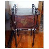 Vintage Wood Humidor Cabinet, 26.5" x 17.5" x 13"