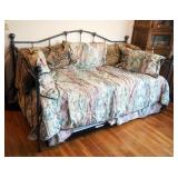 Twin Daybed With Pop Up Trundle, Bedding And Pillows Included, 42" x 80" x 40"