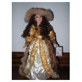 Alexandra Collection By Hollylane, Limited Edition, Porcelain Doll, 2003, 25" Tall Includes Stand