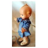 Kewpie Doll Collection, Kewpie Doll On Ice Skates And Metal Stand, Coffee Mug, Kewpies And The Runaw