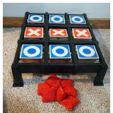 Tic Tac Toe Bean Bag Toss Game, 5.5" x 20.5" x 17.5"