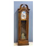 Ridgeway Grandfather Clock With Moon Dial, Includes Key, 81" H