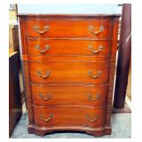 Drexel Chest Of Drawers, 5 Drawers, Scrollwork Design Accents, Dovetail Construction, 52.5" H x 38" 