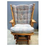 Glider With Removable Button Tufted Back Cushion And Seat Cushion, 40" H x 30" W x 32" D