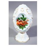 1994 Birds Of Joy Decorative Egg Designed By M. Zapata, On Stand, 5" Total Height