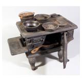 Antique PET Cast Iron Salesman