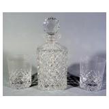 Ceska Crystal Decanter With Matching Tumblers, Shot Glasses And Stopper