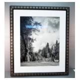 Framed Matted Under Glass Ansel Adams "El Capitan" Winter Sunrise Print, 37" x 31"