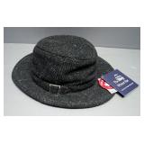Tilley Winter Hat, Knit Scarf And Hat, And Heavy Knit Fingerless Gloves, 2 Pair