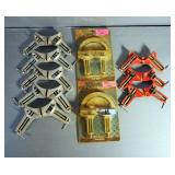Clamp Assortment Including 3" Adjustable Splicing Clamps And Corner Clamps, Qty 8