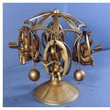 Vintage Brass Elephant Carousel Swing