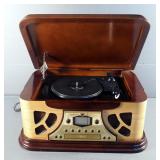 Spirit Of St. Louis Two Tone Turntable/CD/AM/FM Player, Model #113841, Powers On